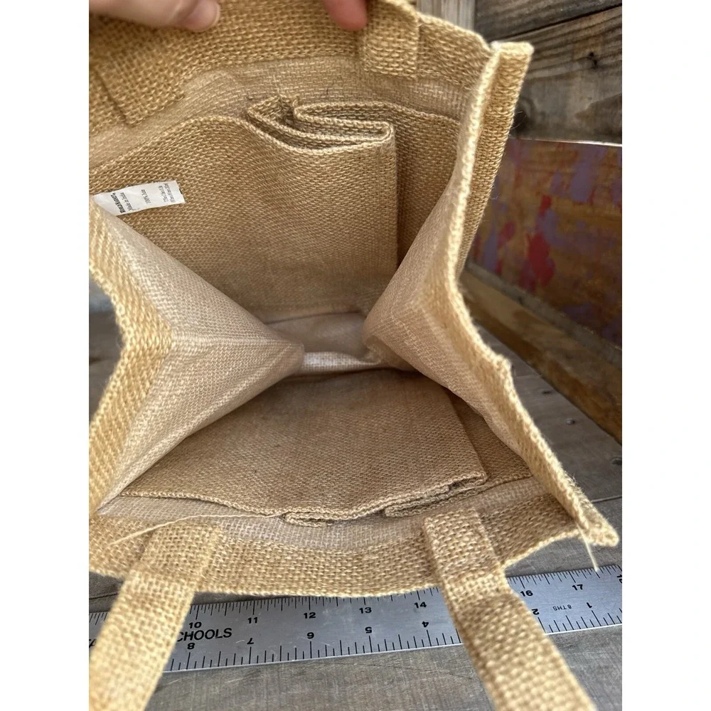 Four Bottles Burlap Bag Jute Wine‎ Gift Bag Bag World Market Explorer